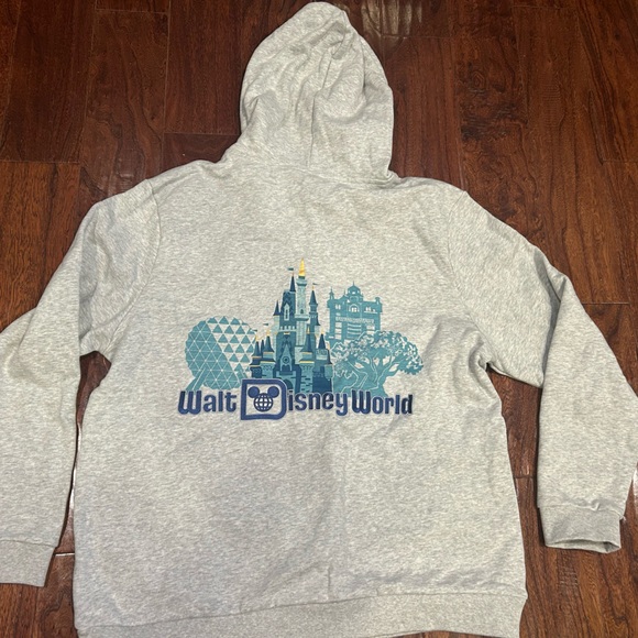 Disney Gray Zip-Up Hoodie jacket with Embroidered Castle
NWT - Picture 3 of 6